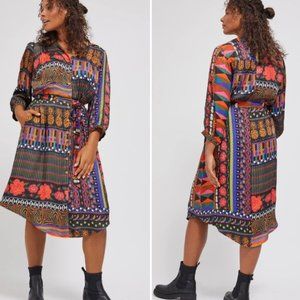 NWT FARM RIO CIELA MIDI SHIRTDRESS